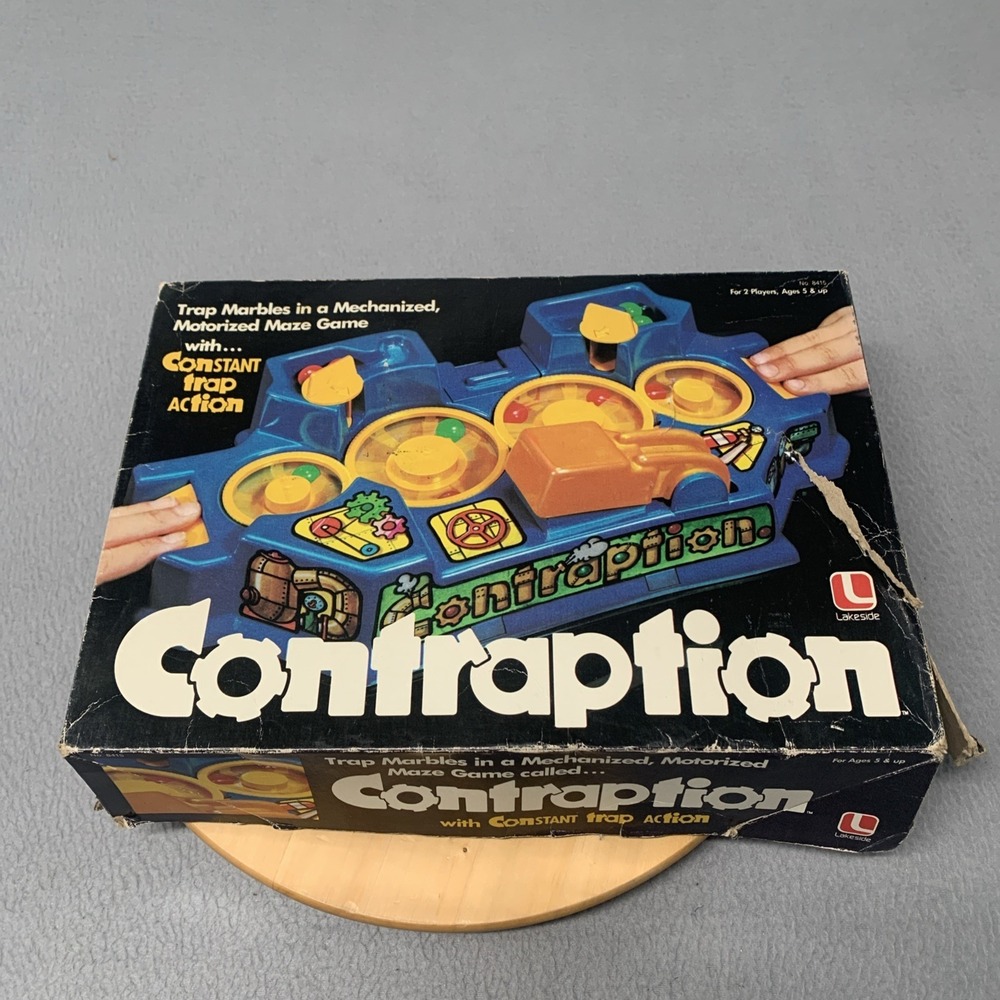 VTG 1981 Lakeside Contraption Board Game Marbles Motorized Parts Repairs